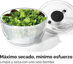 OXO Good Grips - Molinillo de ensalada de 6.22 cuartos de galón, lavadora