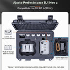 Lykus Titan N220 - Carcasa rígida impermeable para DJI Neo 2 y DJI RC2