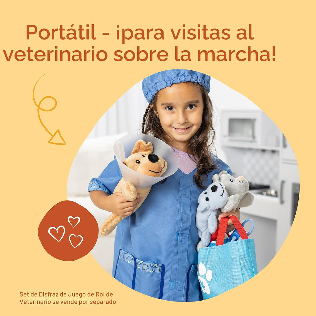 Melissa & Doug Examine & Treat Pet Vet Play Set – Juego de veterinario para niños. El original (24 piezas, gran regalo para niñas y niños – Juguete para niños, adecuado para niños de 3, 4, 5 años en adelante)