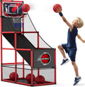 Juego de Baloncesto Arcade para Interiores y Exteriores, Aro de Baloncesto para Niños