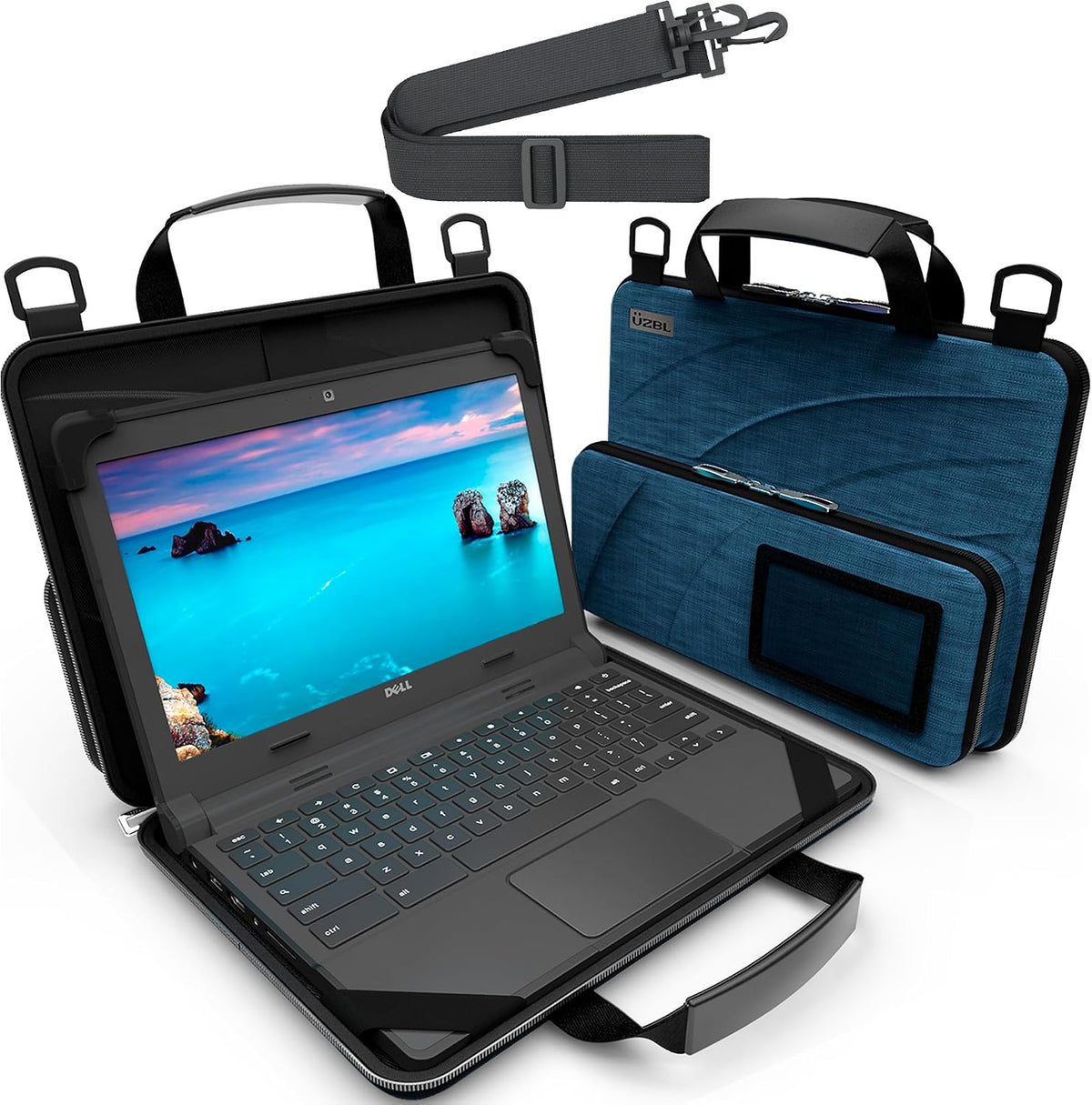 UZBL Funda rígida protectora para Chromebook Always-on de 13-14 pul...