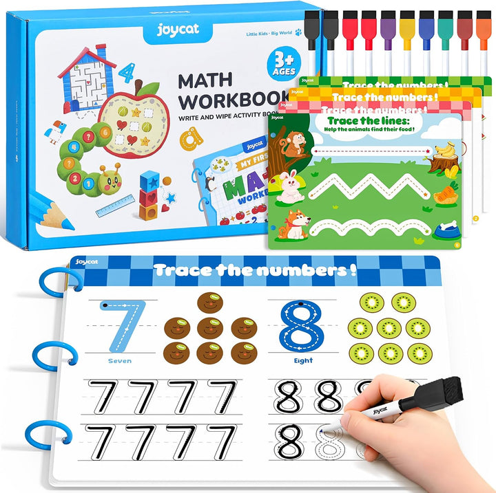 JoyCat Actividades de Aprendizaje Preescolar 48 Páginas Reutilizabl...