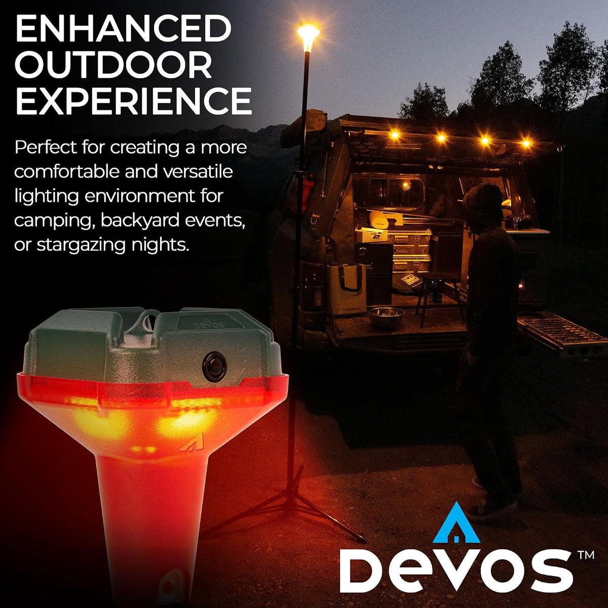 Lámpara LightRanger 800 Mini Luz de Campamento Telescópica, 4.5 Pulgadas de Altura con 800 Lúmenes, Ultra Compacta y Portátil, Linterna LED Recargable, Hasta 30 Horas de Funcionamiento, 1 Año de