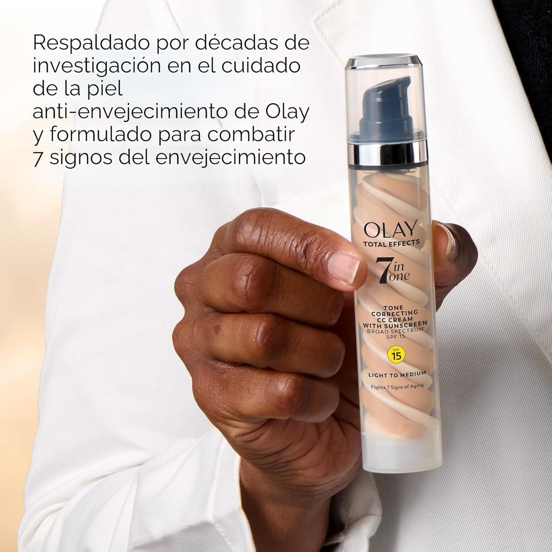 Olay Total Effects - Hidratante facial corrector de tono con protec...