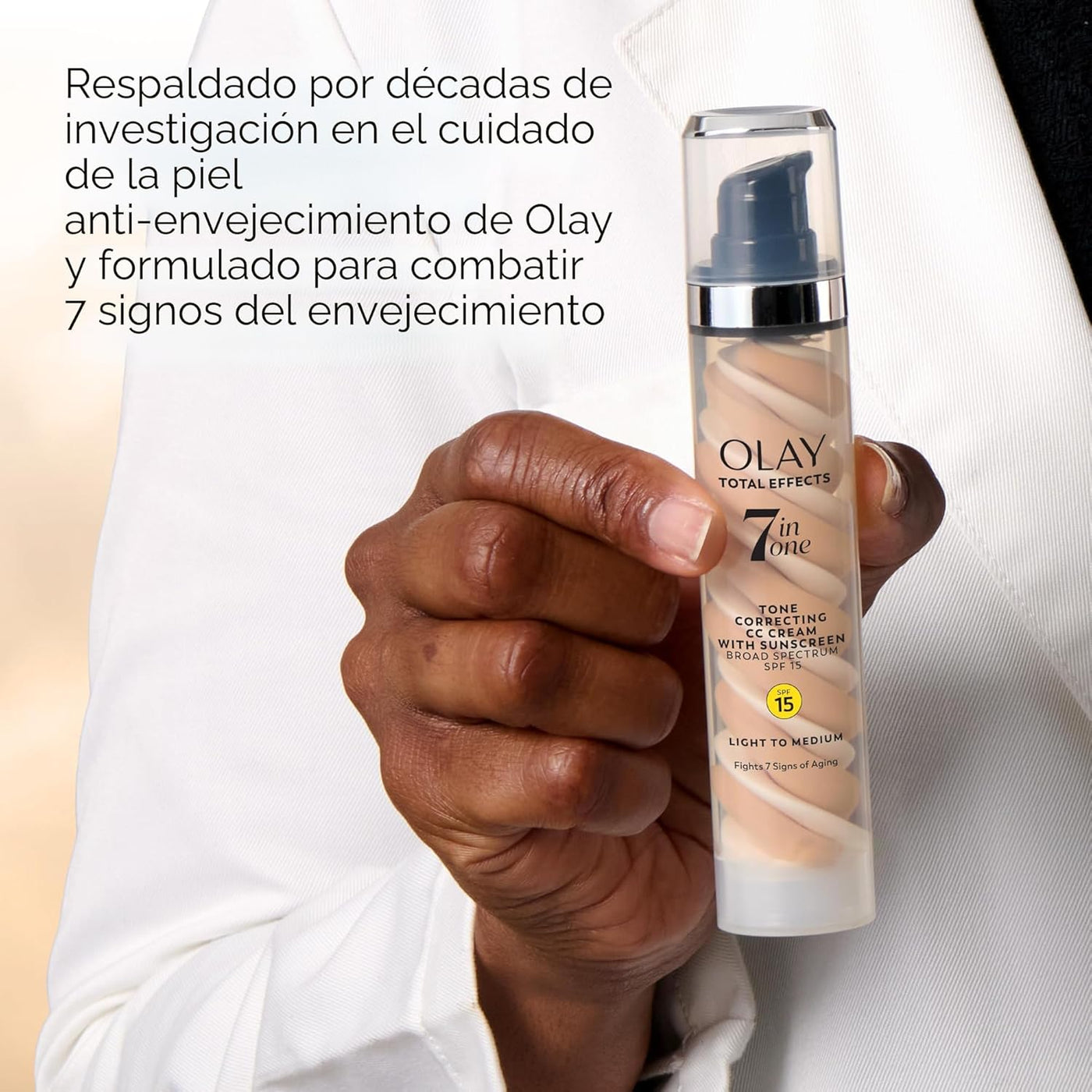 Olay Total Effects - Hidratante facial corrector de tono con protec...