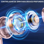 Auriculares inalámbricos, auriculares Bluetooth 5.4, estéreo de alta