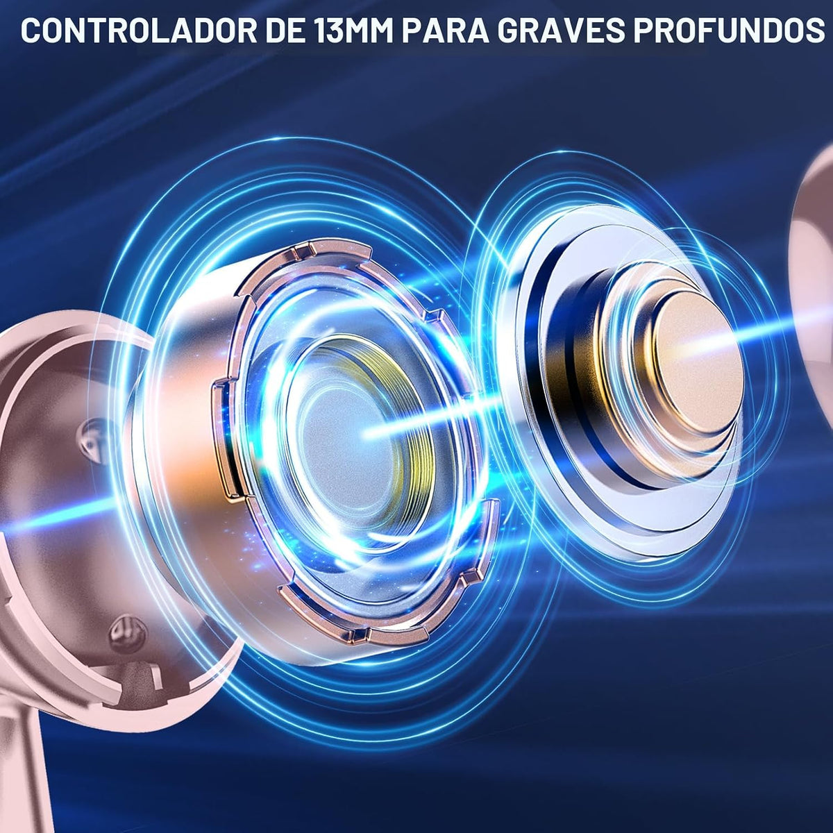 Auriculares inalámbricos, auriculares Bluetooth 5.4, estéreo de alta