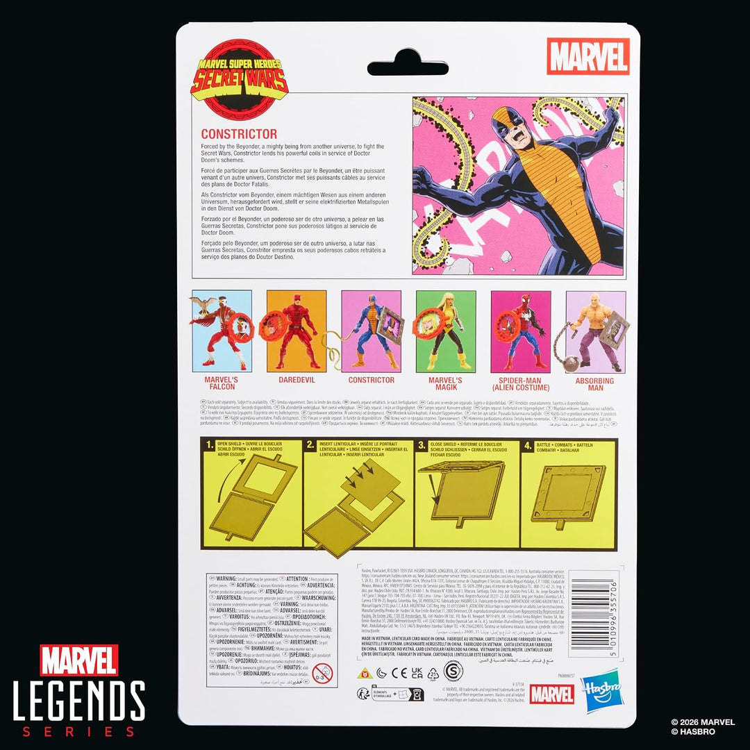 Marvel Legends Series Secret Wars Constrictor, Retro Comics Figura...