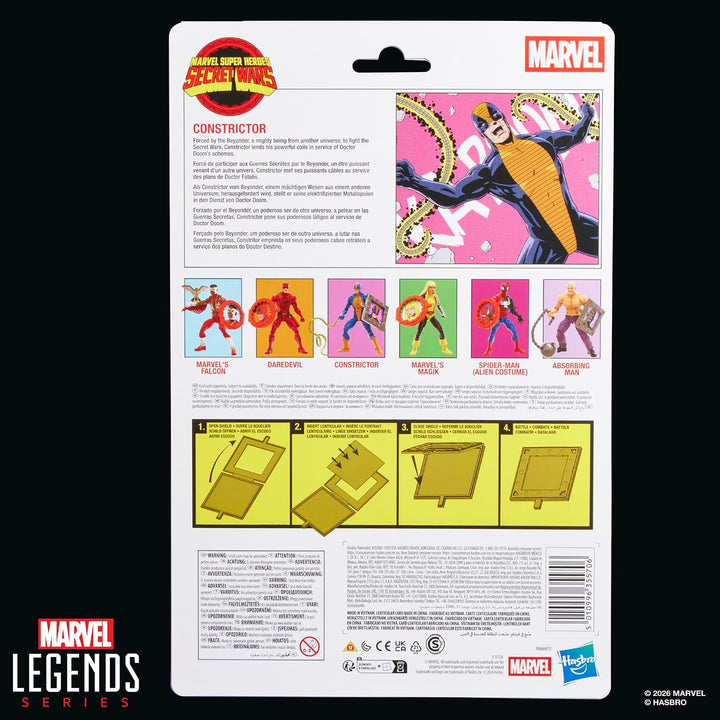 Marvel Legends Series Secret Wars Constrictor, Retro Comics Figura...