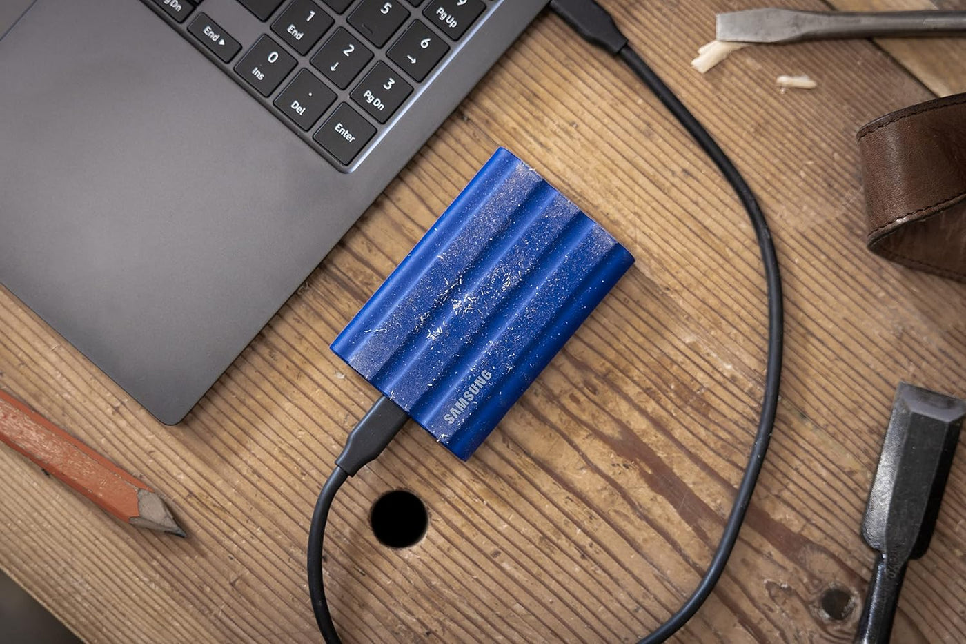 Samsung SSD portátil T7 Shield de 1 TB, USB 3.2 Gen 2, hasta 1.050...