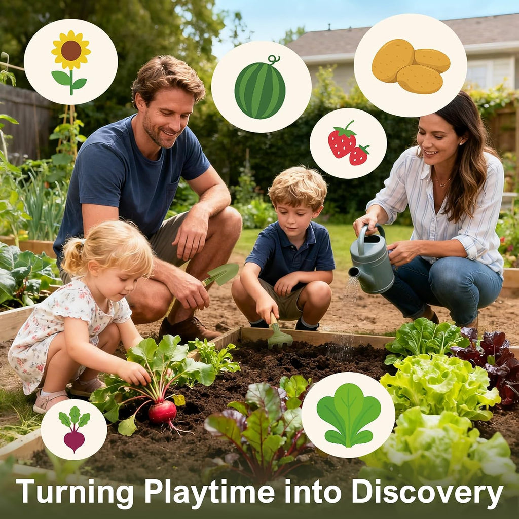 Dreamon Kids - Juego de jardinería para niños, 14 piezas, herramienta de