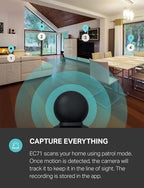 Kasa Smart - Cámara de seguridad interior Pan-Tilt para el hogar, c...