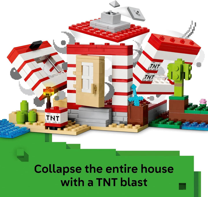 LEGO - Juguete de Minecraft de la casa de TNT en la jungla
