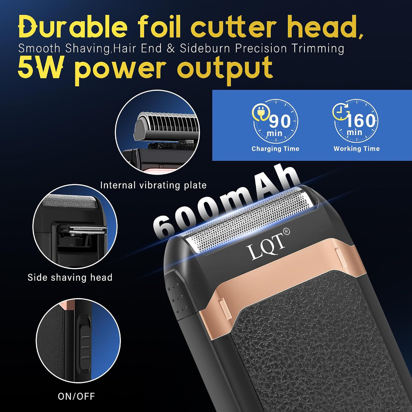 Cortapelos para hombres con pantalla LED, kit de aseo inalámbrico d...