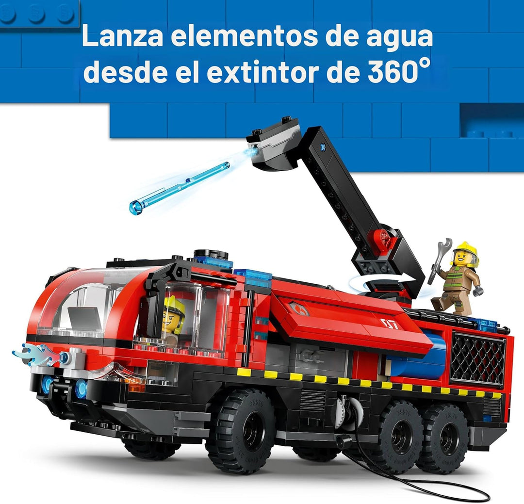 LEGO Camión de bomberos del aeropuerto de la ciudad, juguete de con...
