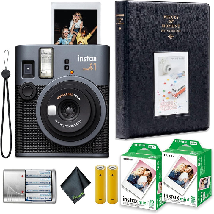 Fujifilm Paquete de cámara de película instantánea Instax Mini 41 c...