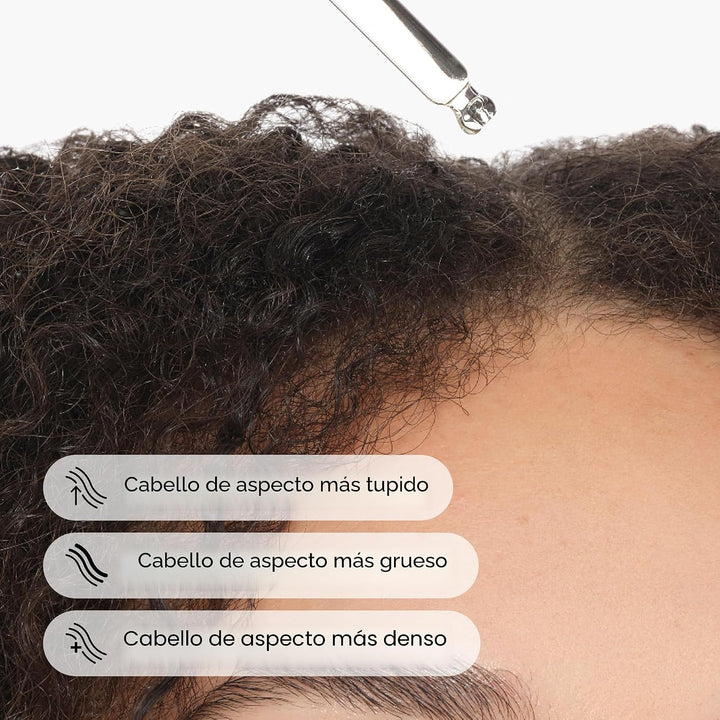 El suero multipéptido ordinario para la densidad del cabello, fórmu...