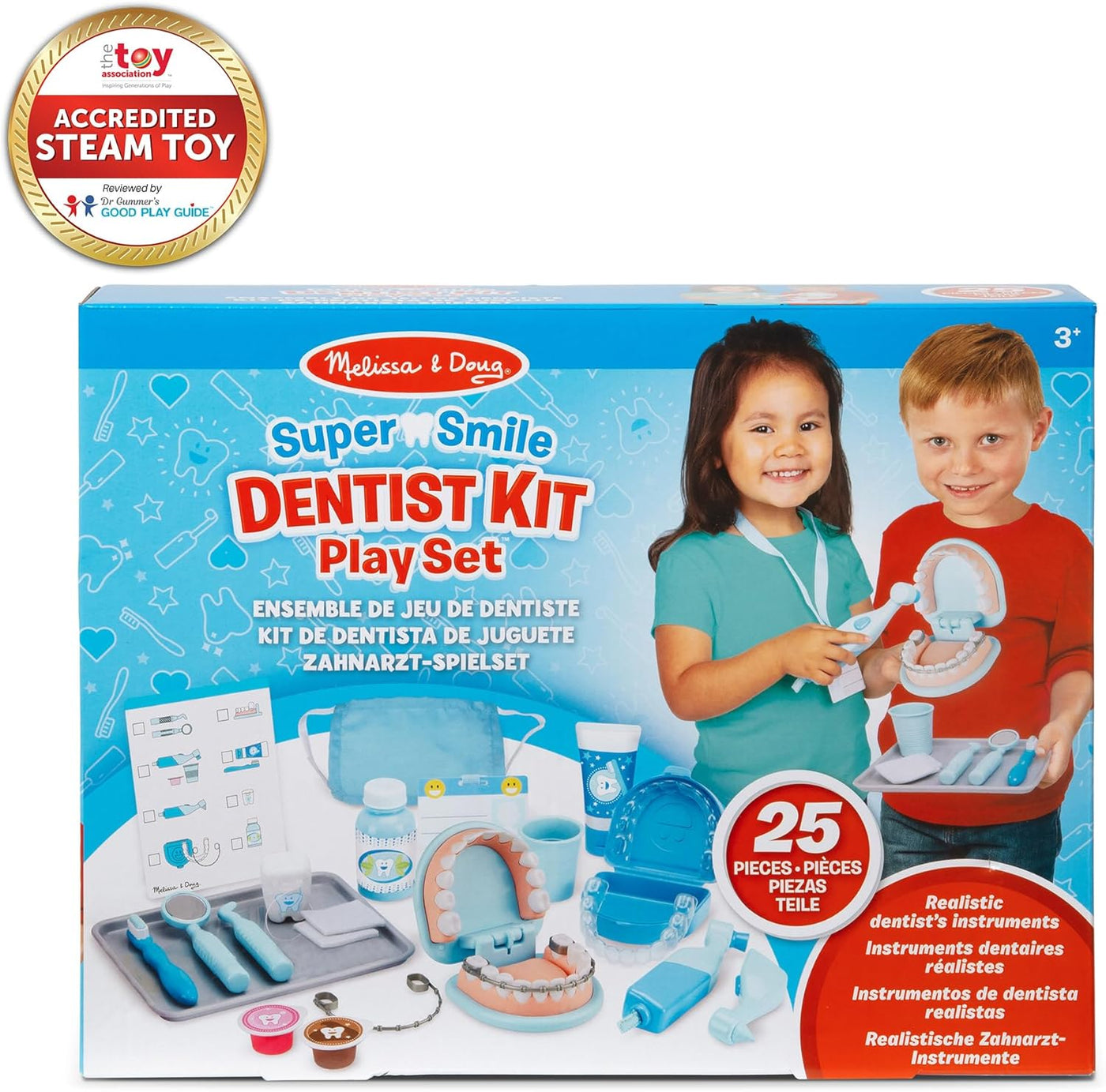 Melissa Doug - Juego de dentista Super Smile con conjunto