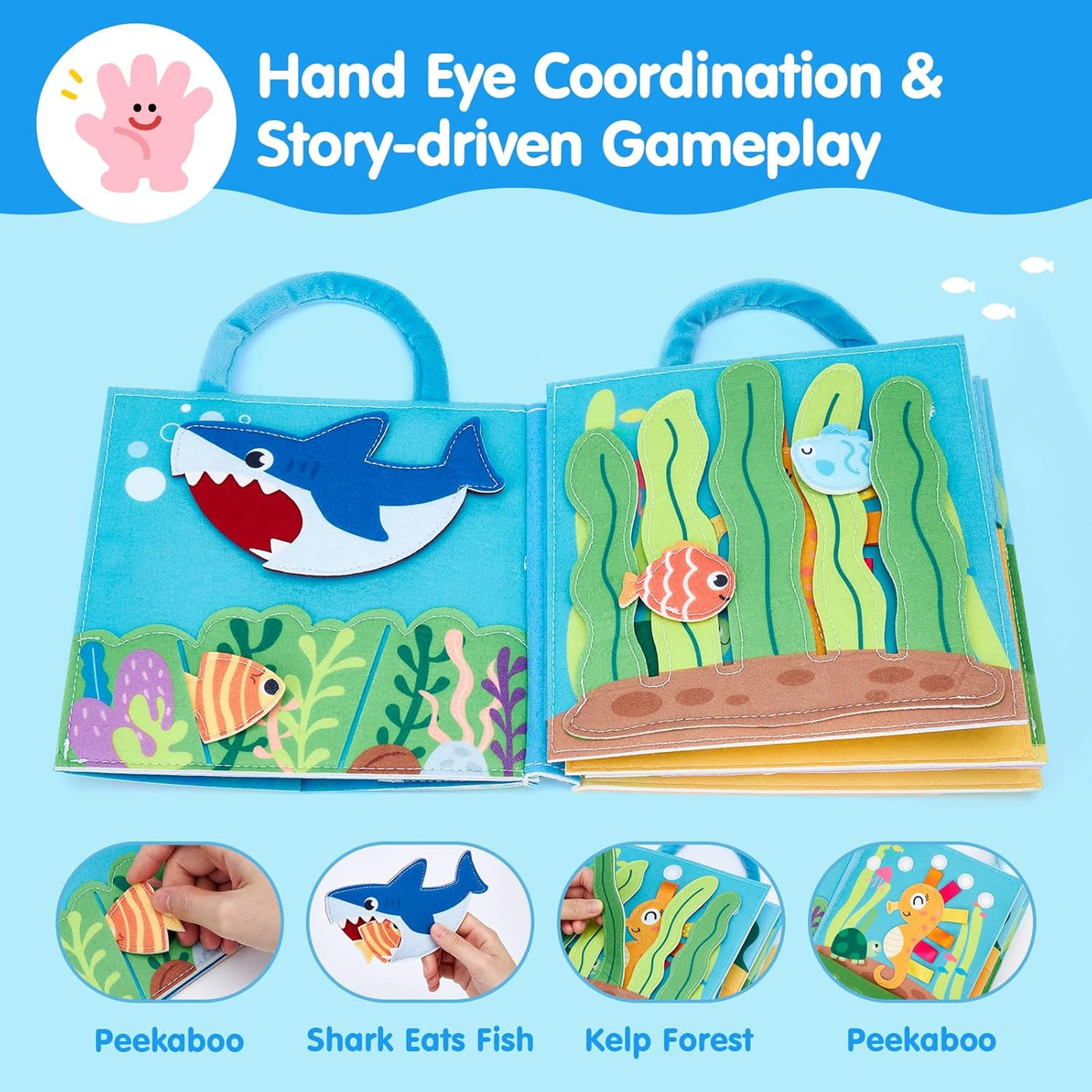 hahaland Libro de actividades sensoriales Montessori para