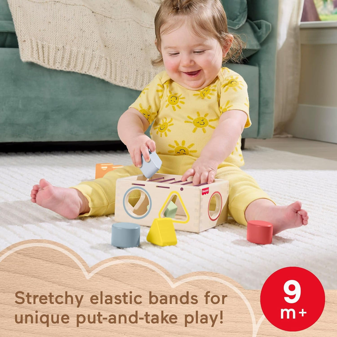 Fisher-Price Juguete de madera para bebé clasificador de