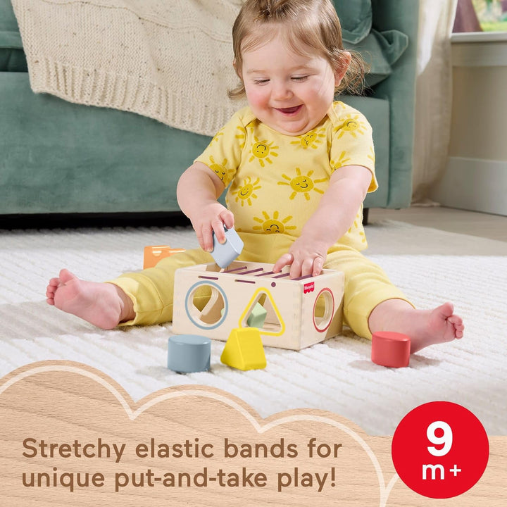 Fisher-Price Juguete de madera para bebé clasificador de