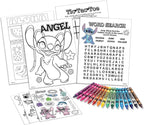 Disney Stitch Estuche de Actividades Creativas Definitivo para Niños, más de 70 Piezas para Diversión Creativa con el Favorito Stitch, Regalo para Niños y Niñas