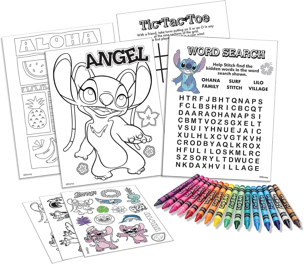 Disney Stitch Estuche de Actividades Creativas Definitivo para Niños, más de 70 Piezas para Diversión Creativa con el Favorito Stitch, Regalo para Niños y Niñas