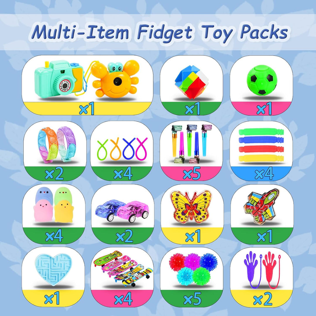 500 piezas de recuerdos de fiesta para niños, juguetes fidget a gra...