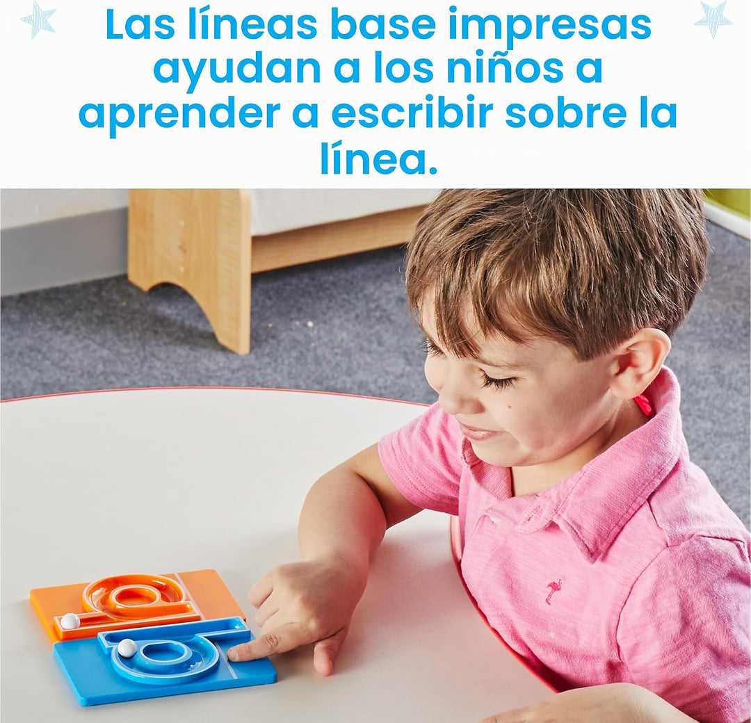 hand2mind MarbleTracers - Letras minúsculas, 24 bandejas de rastreo...