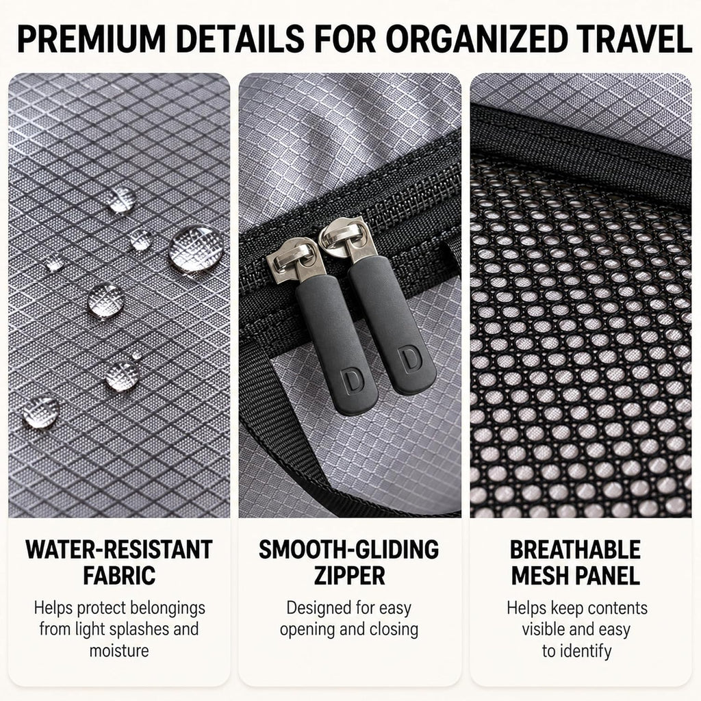 Cubos de embalaje de compresión para viajes, juego organizador de