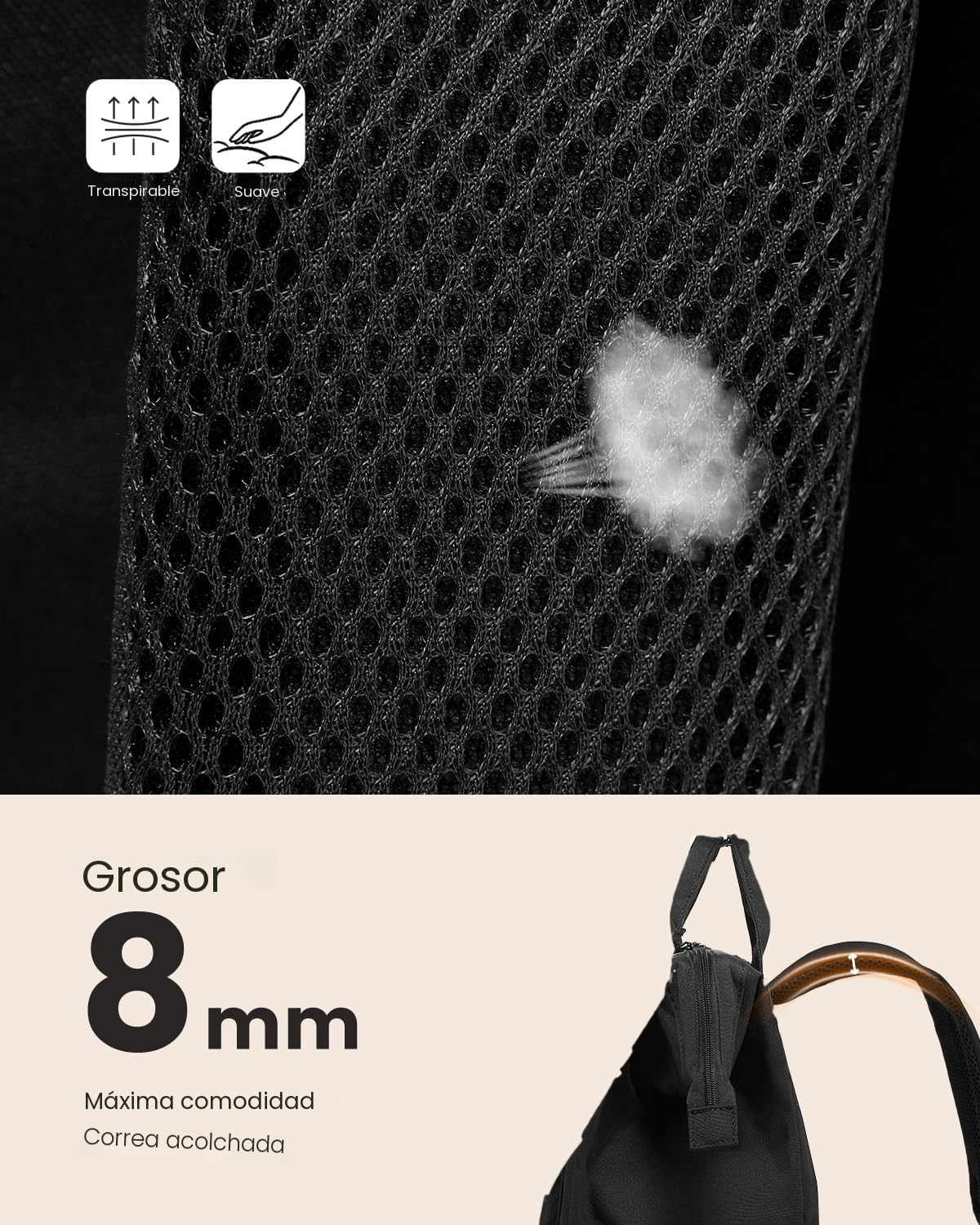 LOVEVOOK - Mochila para laptop, para viaje de trabajo, bolso de enf...