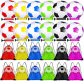Foilswirl Juego de 12 pelotas de fútbol cristianas con bombas y bolsas con cordón, pelota de entrenamiento de fútbol al aire libre para niños, jóvenes y adultos, operación Navidad