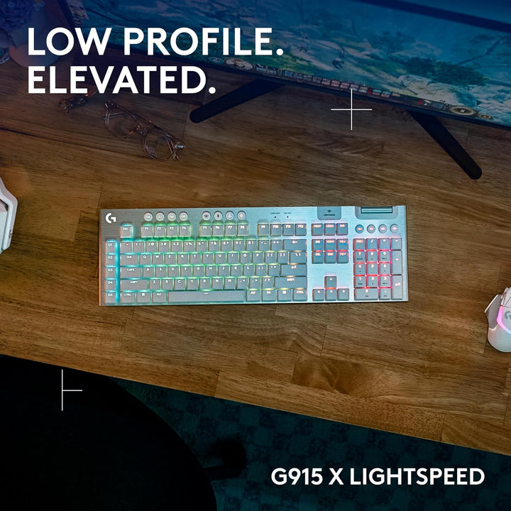 Logitech G915 X Lightspeed Teclado mecánico inalámbrico para juegos...