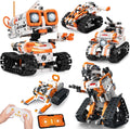 STEM - Kit de robótica para niños a partir de 6 años, robot de codificación de control remoto/aplicación 5 en 1, juguetes de construcción de ingeniería educativa con programación, proyectos científicos, gran regalo para niños y adolescentes