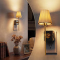L LOHAS LED Las luces nocturnas se enchufan a la pared, cubierta de tela