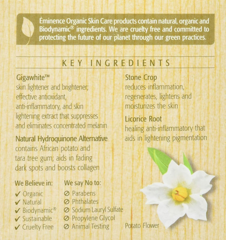Eminence Organic Skincare Máscara de piel brillante, 2 onzas