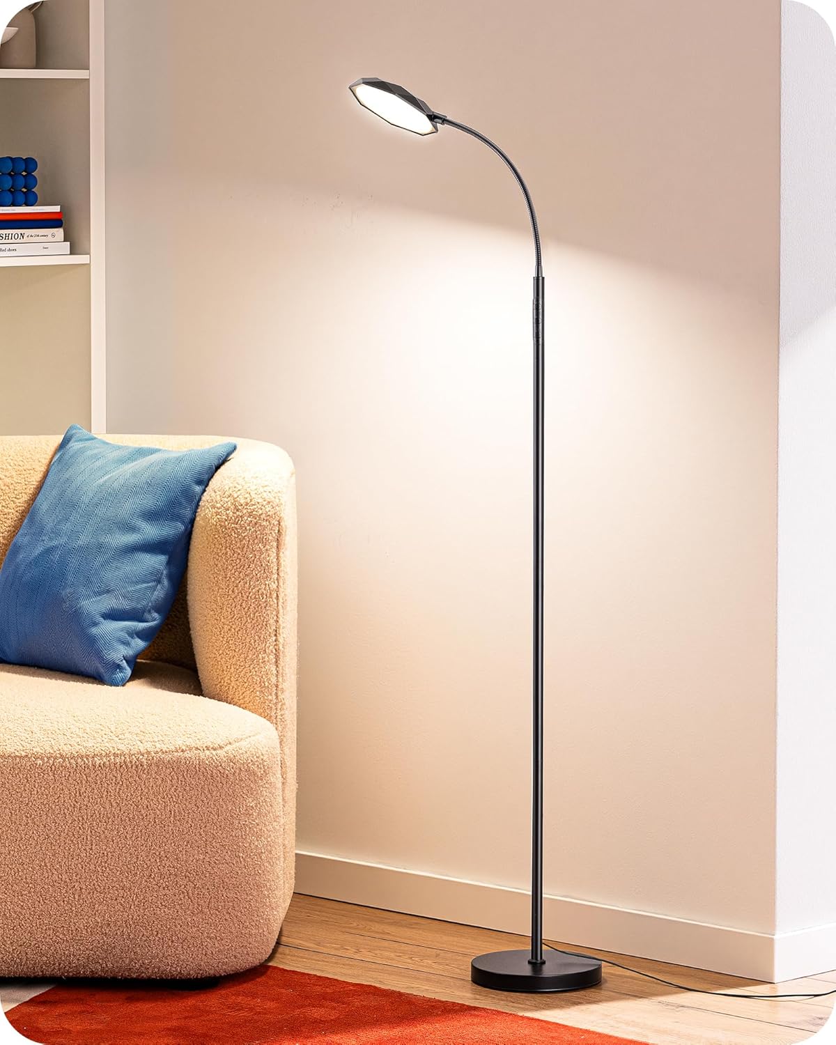 Lámpara EDISHINE Lámpara de pie LED 1300LM Super brillante lectura lámparas de pie