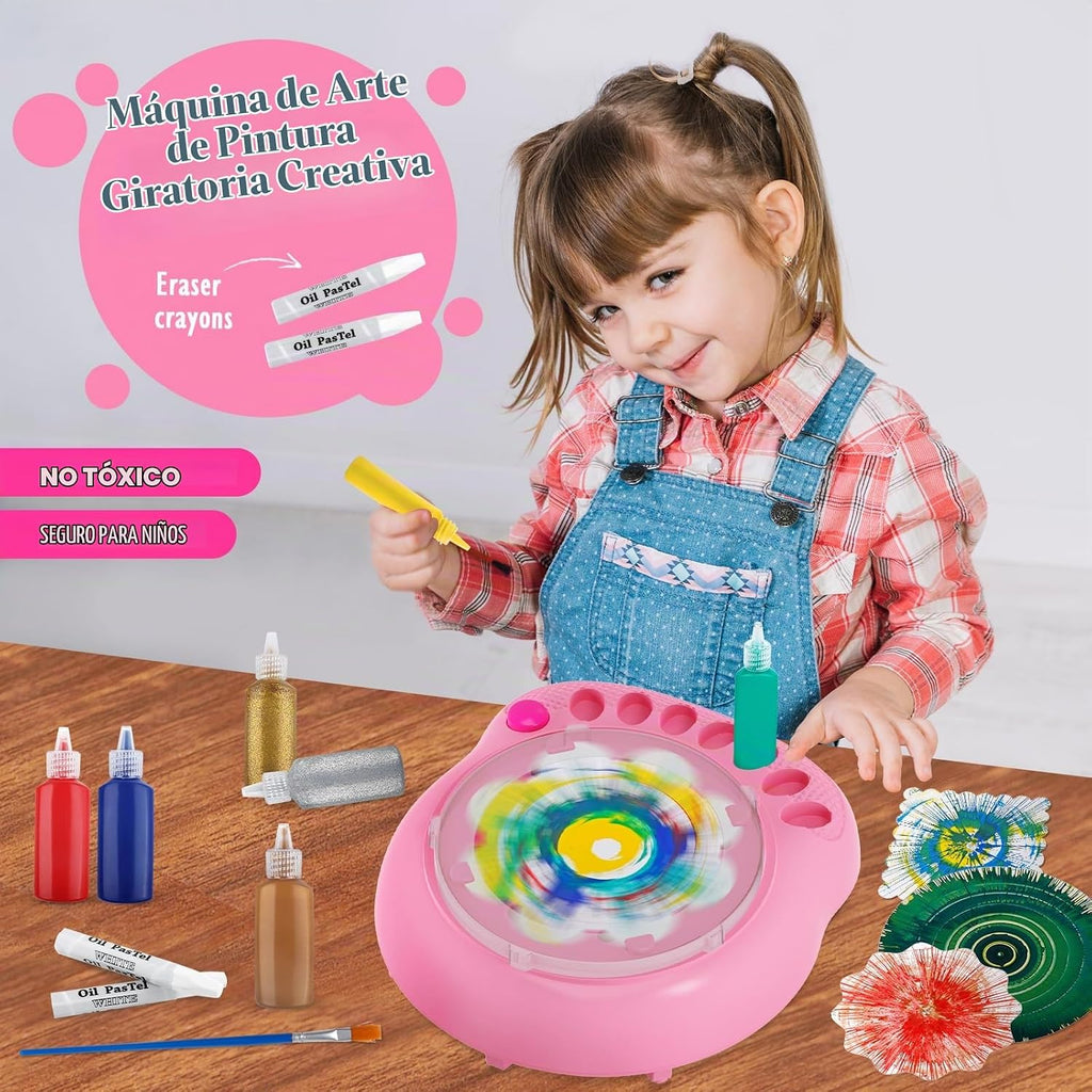 Spin Art Machine para Kids, Paint Spinner Arts y Crafts Gift Kit, Ages 6+