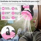 TDLOL Ventilador Portátil Recargable Esenciales para Acampar, Venti...