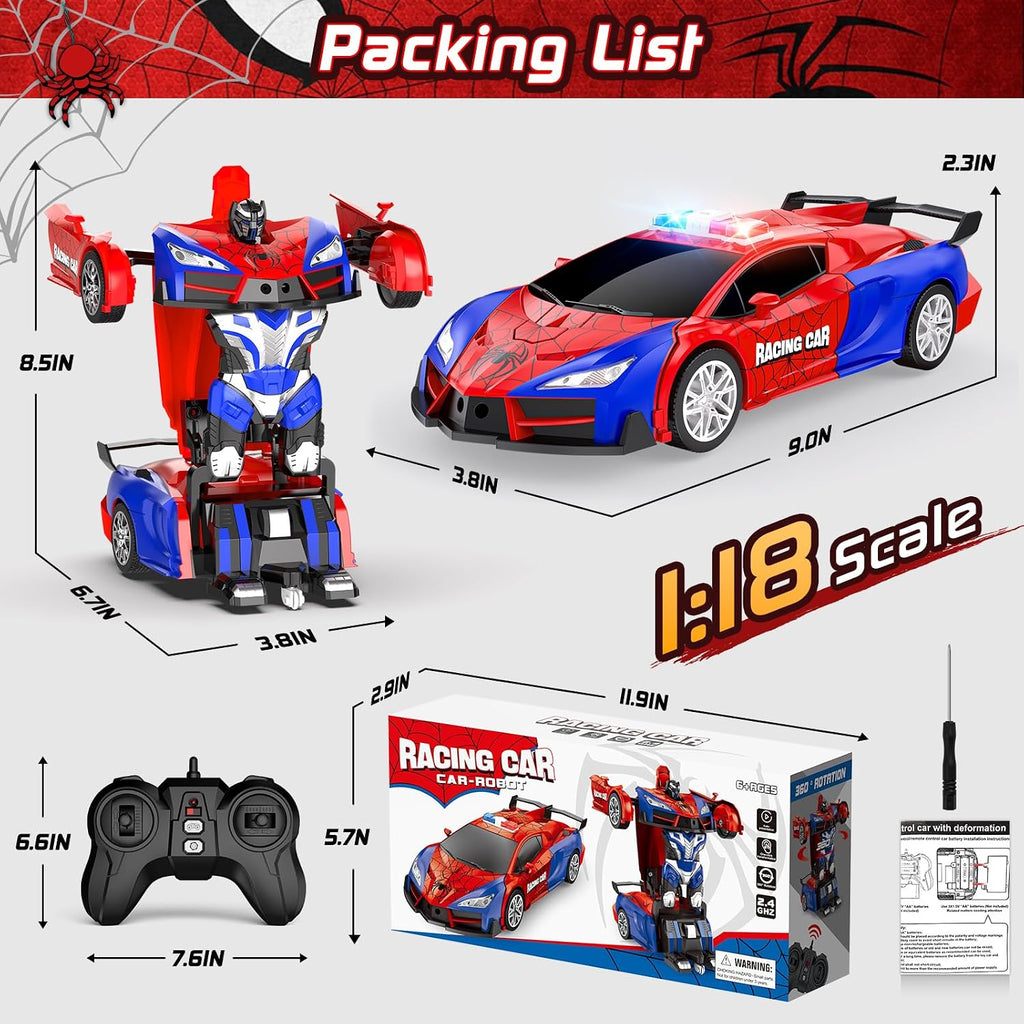 Coche de control remoto, araña que transforma los coches RC