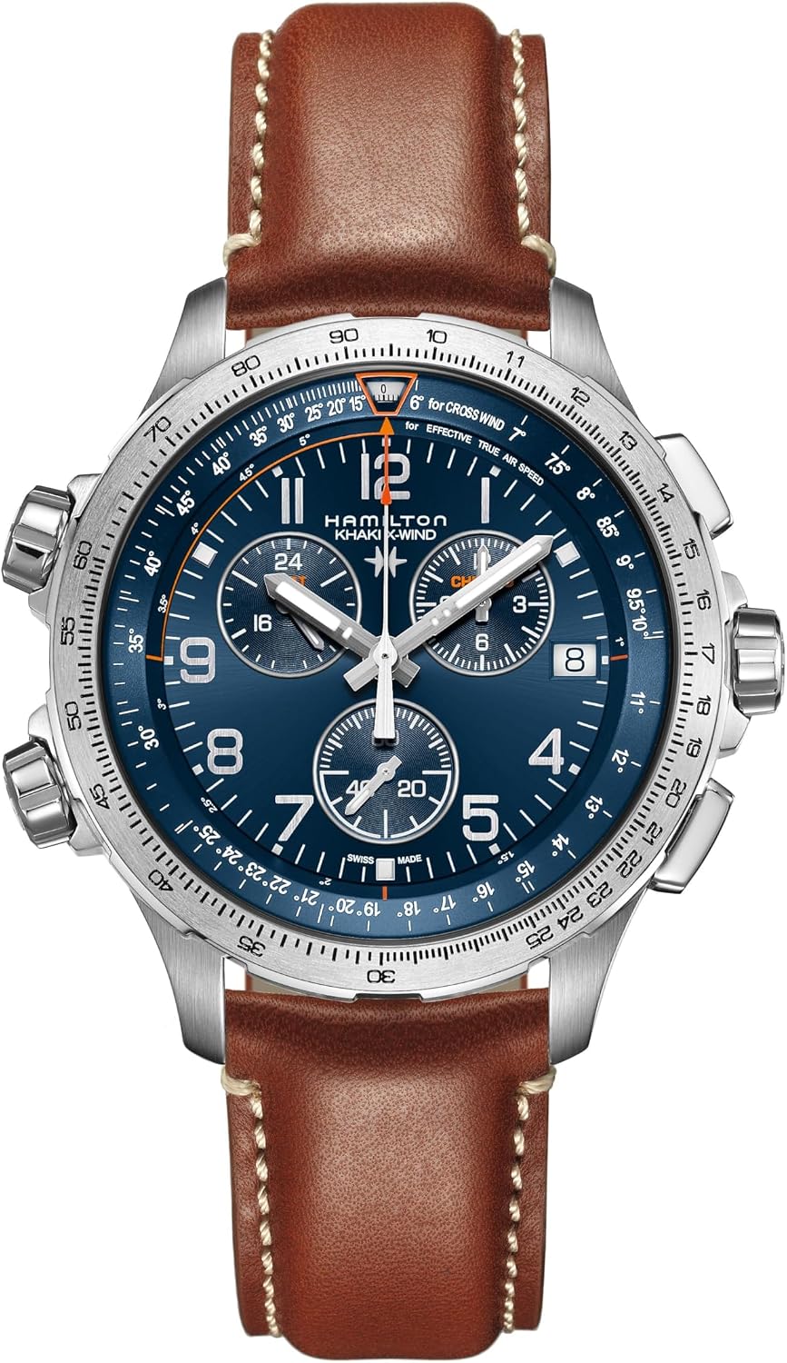 Hamilton Khaki Aviation X Reloj de cuarzo para hombre, caja de acero