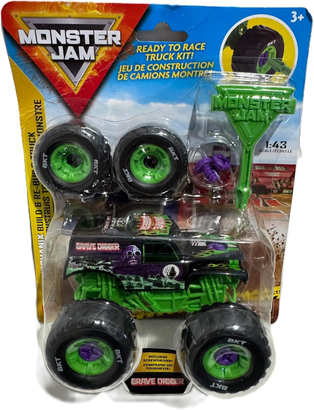 Monster Jam Grave Digger Build Rebuild Mechanix - Kit de