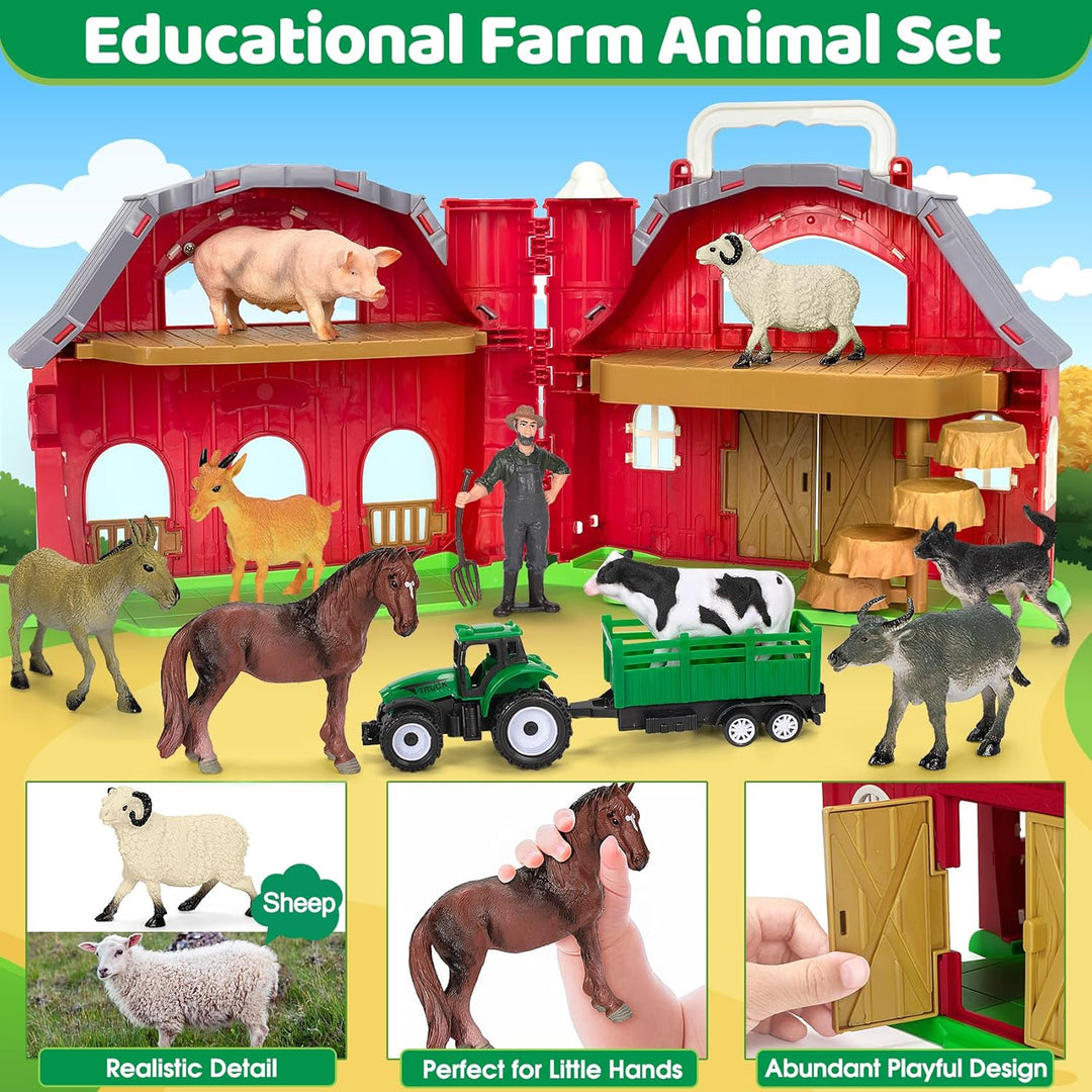 Juguetes de animales de granja para niños de 1 2 3 4 5