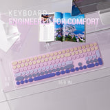 Combo de teclado y mouse inalámbricos, tamaño completo de 110 tecla...