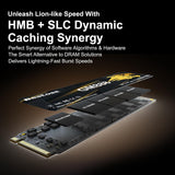 SSD NVMe PCIe 4.0 M.2 2280 de 512 GB para PC, PS5, portátiles, hast...