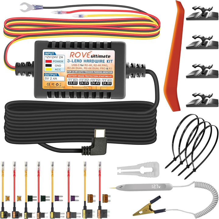 Kit de cableado para cámara de salpicadero ROVE Ultimate