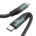Cable USB4 de 80 Gbps para Thunderbolt 5, 240 W USB C a USB C Cable de 1