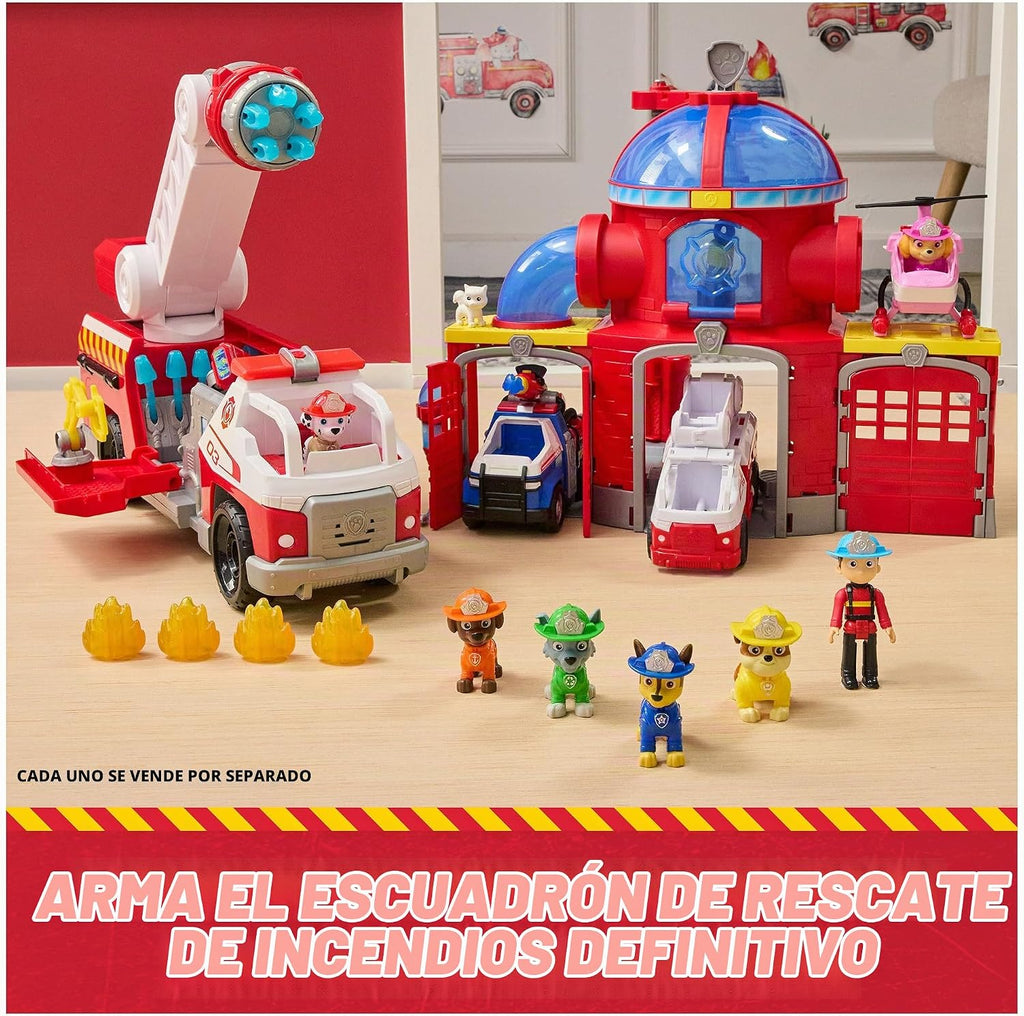 PAW Patrol Fire Rescue Command Center Playset con Marshall Truck