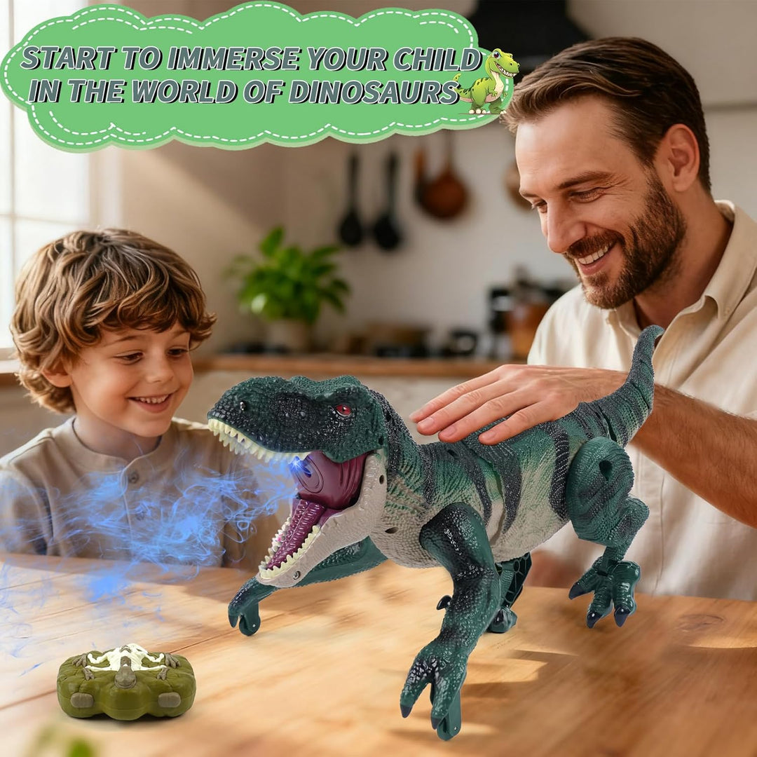MagicKidz - Juguetes de dinosaurio de control remoto para