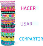 Rainbow Loom Juego combinado MEGA, cuenta con más de 7000 bandas de goma